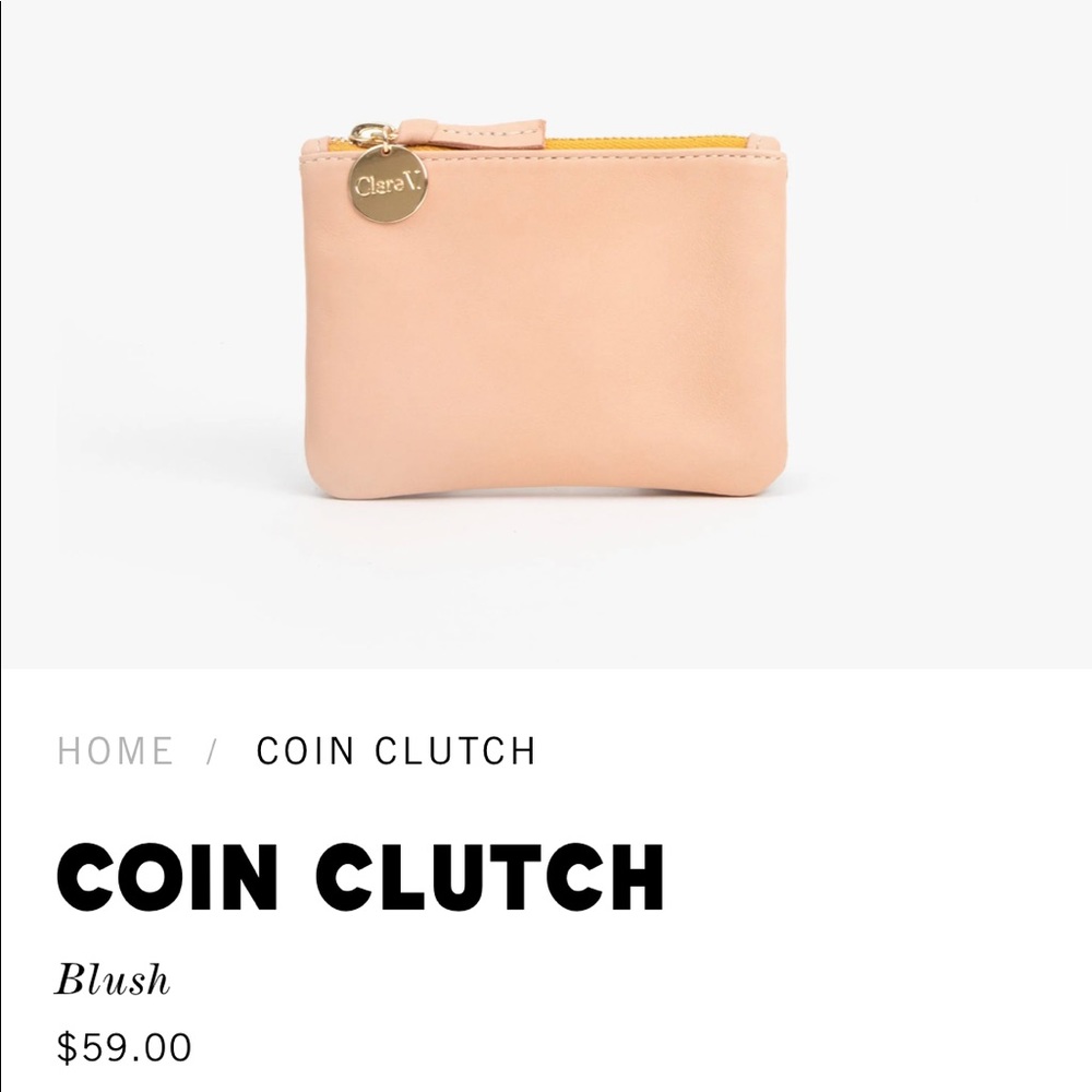 NWT Clare V Coin Clutch
